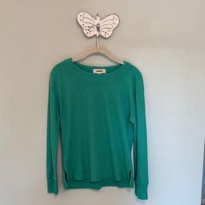 Jak & Rae  Sweater Crew Neck  Teal Small Thermal